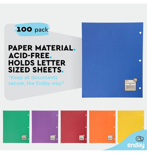 Folders with Pockets (100 Pack)