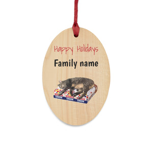 Family Wooden Holiday Ornaments