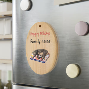 Family Wooden Holiday Ornaments