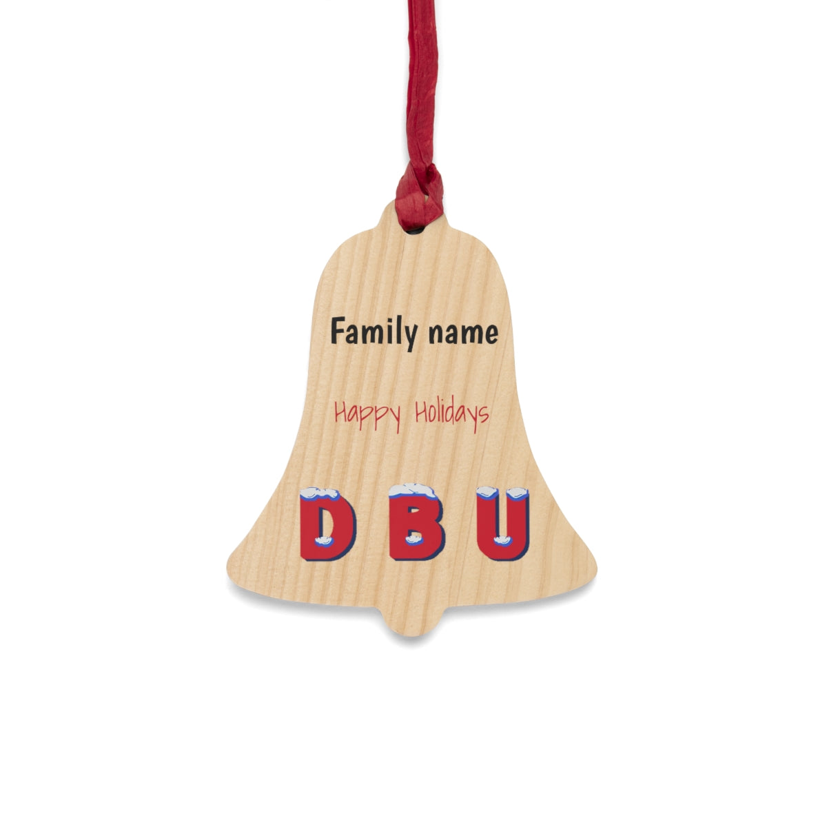Family Wooden Holiday Ornaments