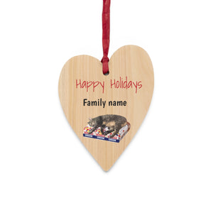Family Wooden Holiday Ornaments