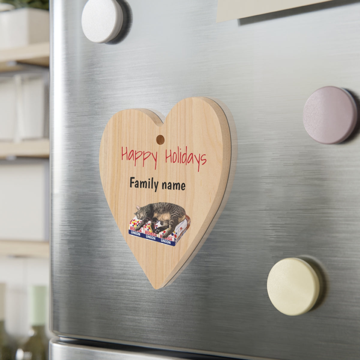 Family Wooden Holiday Ornaments